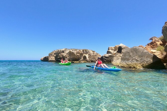 Kayak and canoe tour to Roca Vecchia and La Grotta della Poesia - Caves, Calette Bays, and Pirate Vibes You Can Actually Reach