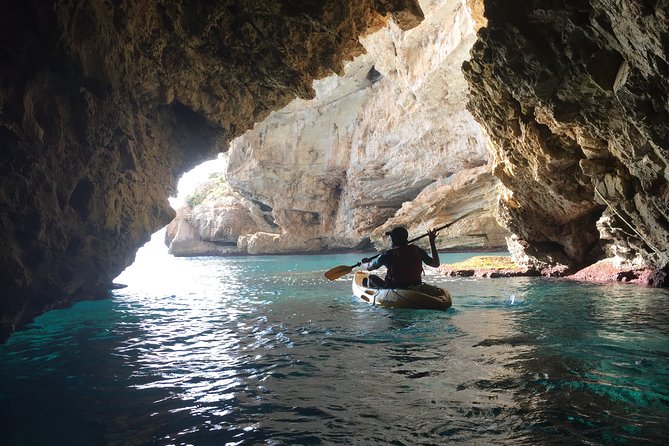 Kayak And Snorkel Excursion in Jávea. Portitxol - Granadella - The cave snack stop: fueling up without breaking the mood