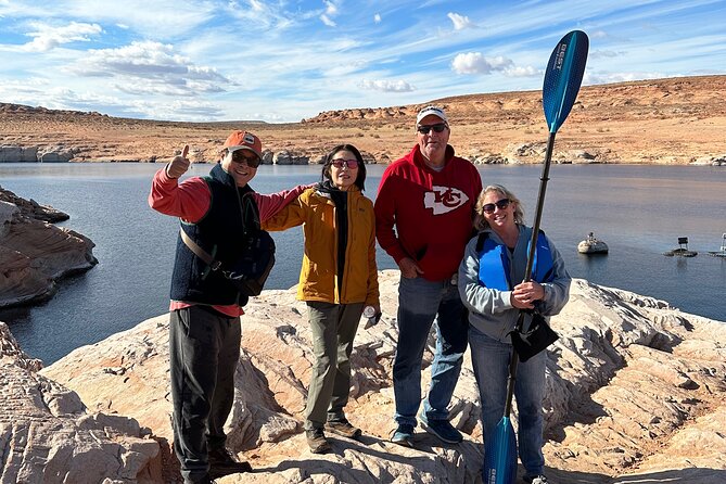 Kayak Antelope Canyon and hike, at Lake Powell - Kayaking out: 2.5 miles to the Antelope water entrance