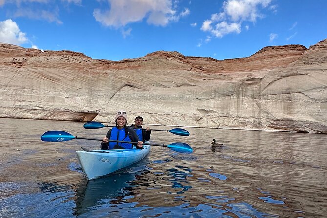 Kayak Antelope Canyon and hike, at Lake Powell - The paddle back: 2.5 miles with wind and boat traffic in mind