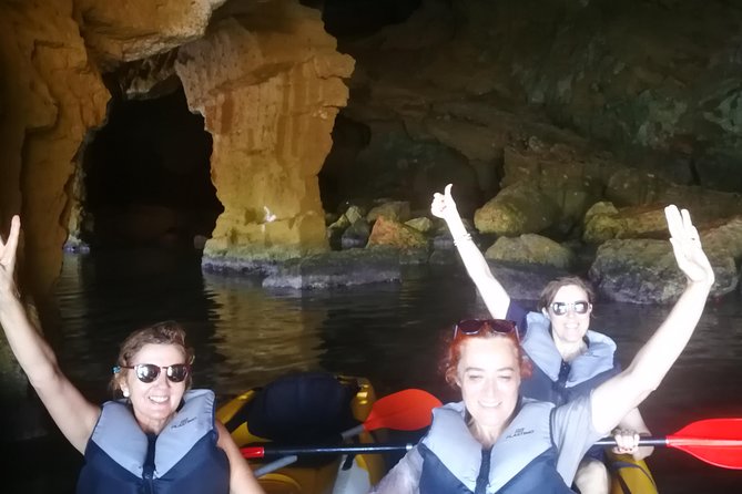 Kayak Dénia "Cova Tallada" + Snorkeling + Speleology - Stop 1 at Cova Tallada: the kayak approach and controlled water entry