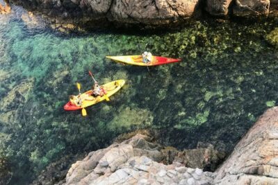 Kayak excursion in Playa de Aro - Kayak-only coves and rocky passages: where the scenery turns real