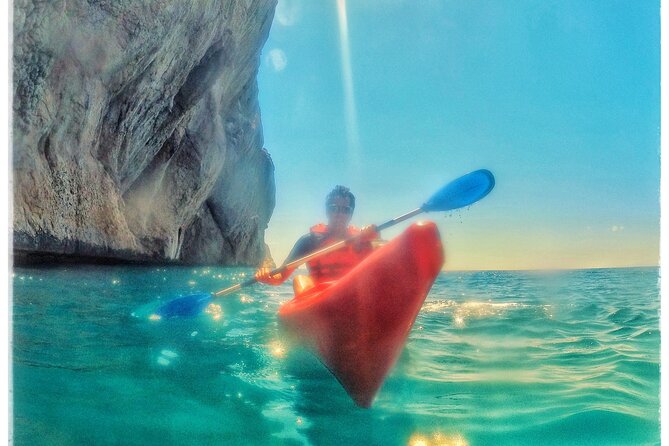 Kayak excursion to Cova dels Coloms from Platja Mascarat - What to bring: swimsuit, water bottle, and the right shoes