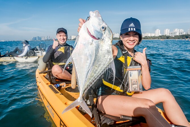 Kayak Fishing in Singapore, Sentosa, East Coast: Day, Sunset & Night Adventures - Gear, Bait, and Technique Coaching (Not Just a Cast-and-Pray Trip)