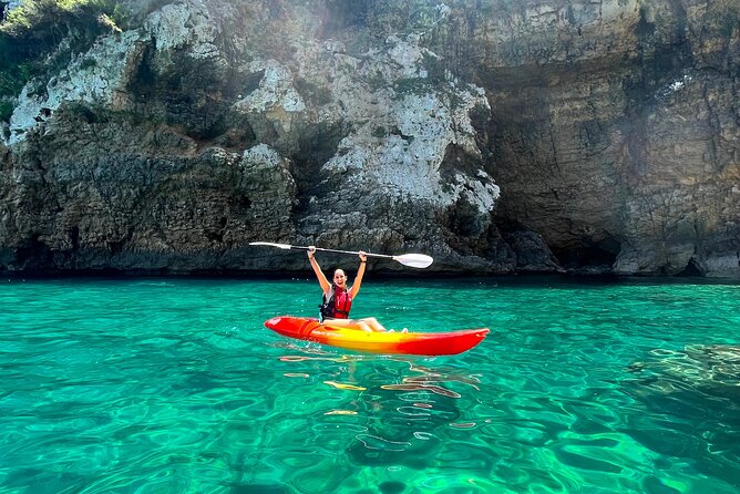 Kayak Paradise: Cala Portixol Snorkel, Cave & Cliff Jumping Tour - Key points that make this tour worth your time