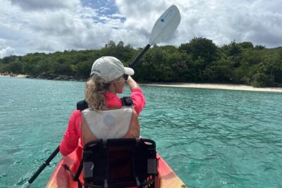 Kayak & Snorkel with Sea Turtles, National Park, St. John - Kayaking in the Virgin Islands National Park: turquoise water, real movement