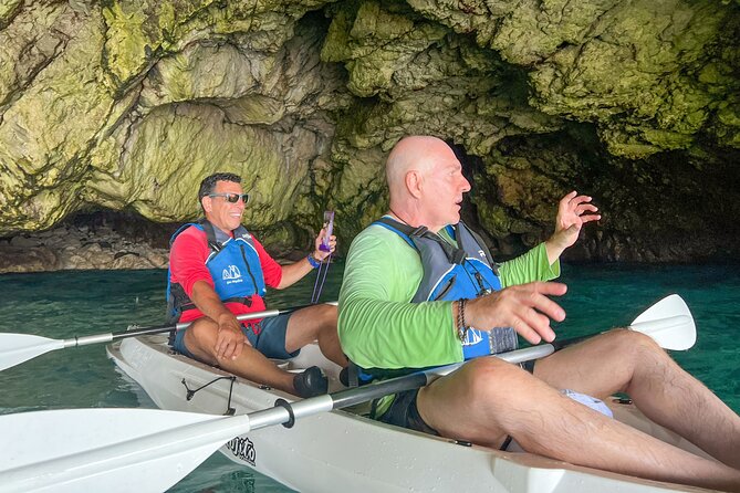 Kayak tour in Capri between caves and beaches. Photos included. - Arco della Stella and the Faraglioni Close-Up