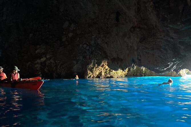 Kayak Trip to Hidden blue Cave, with lunch & fruits. - Starfish, Seabed Colors, and Remote Beach Stops