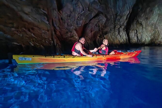 Kayak Trip to Hidden blue Cave, with lunch & fruits. - The Guide Experience: Yiannis, Safety, and Storytelling