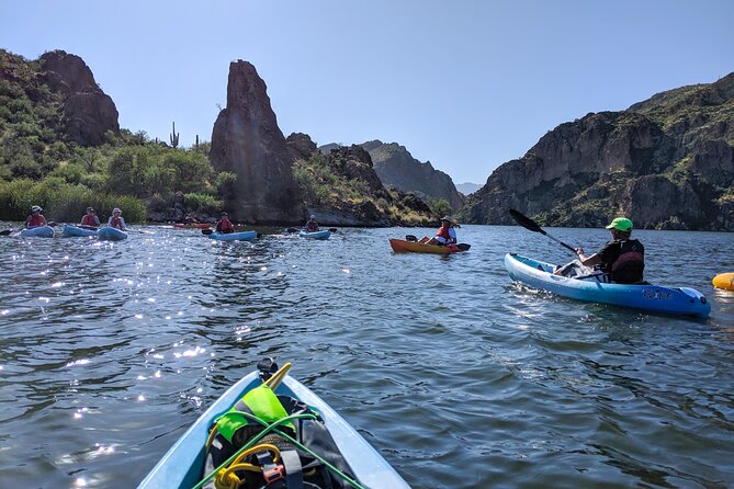 Kayaking 2 Hr Canyon & Cliffside on Saguaro Lake - How the 2-hour Saguaro Lake route really works