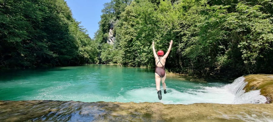 Kayaking Mreznica Waterfalls in Natural Monument - Gear and safety: what you wear, what you get, and how guides run the action