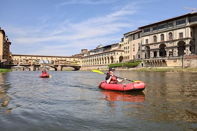 Kayaking on the Arno River in Florence under the Pontevecchio Arcade - Timing: late afternoon can turn the river into your private viewing room