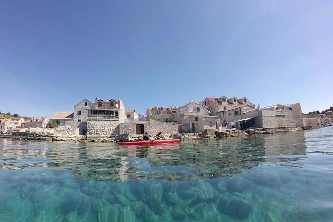 Kayaking to the island Prvić - Vodice start: gear, private-group comfort, and an easy meeting point