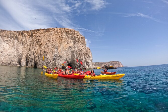 Kayaking Tour to the secrets of Milos - Beach Downtime at Gerakas: Snacks, Sun, and Getting Your Breath Back