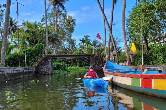 Kerala Backwater Village Kayaking Tour: Alleppey - Chennamkary paddle: paddy routes and village daily life