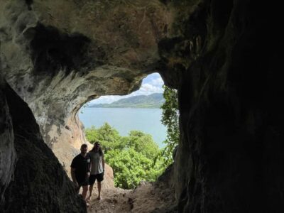 Ko Lanta: Half-Day Kayaking Koh Phee & Koh Talabeng 2 Caves - Ko Phee’s cave climb: ghost/skull cave vibes and those real rock details