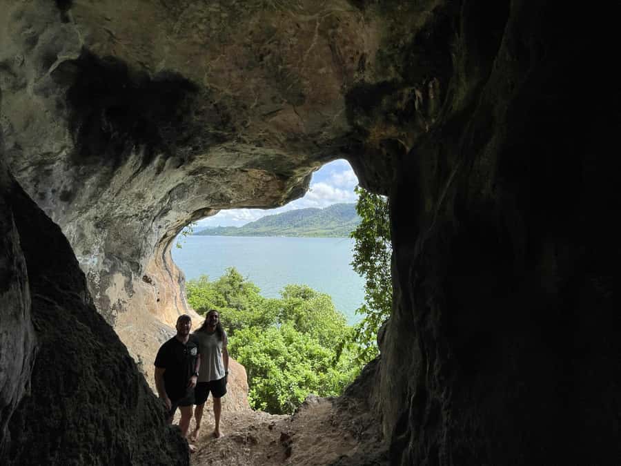 Ko Lanta: Half-Day Kayaking Koh Phee & Koh Talabeng 2 Caves - Ko Phee’s cave climb: ghost/skull cave vibes and those real rock details