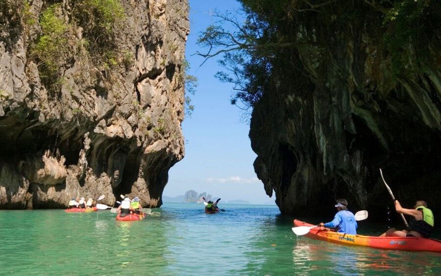 Krabi: Guided Kayaking Tour at Ao Thalane - Training on the water: the difference between stress and fun