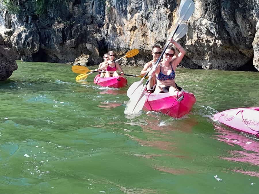 Krabi: Half-Day Kayak Adventure at Ao Thalane - The guide experience: Lek, Din, Bao, Lake, Boe—and what they tend to do well