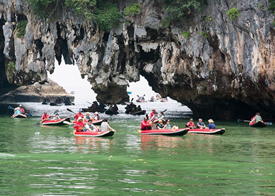 Krabi: James Bond Island Longtail Boat Tour & Canoe Option - Thalu Island’s caves and limestone cliffs: where the day gets more tactile