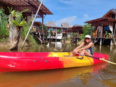 Krabi: Kayak in Mangrove Forest with Meal Aonang - The 90-minute flow: pickup, mangrove paddle, and lunch stop
