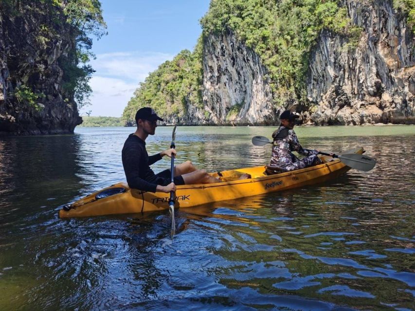 Krabi kayaking Ao thalane - Boat time at Ao Thalane: photos, aperitif, swimming, and a meal onboard