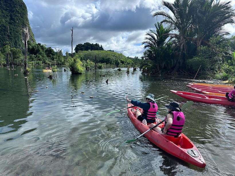 Krabi: Klong Root (Crystal lake) Kayaking tour - The swim stop: crystal ponds, visible fish, and how long you actually get