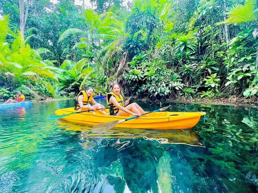 Krabi: Klong Root (Crystal lake) Kayaking tour - Timing and pick-up: morning, afternoon, and the sunset option