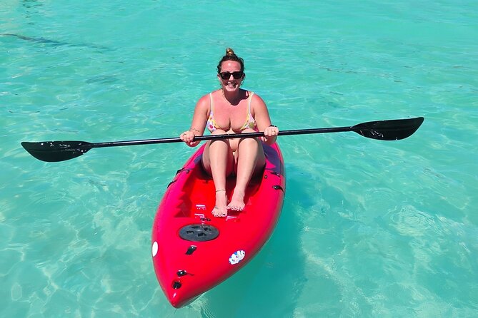 La Parguera Boat Charter with Captain: Kayak & Snorkel - Waterfront Views on the Way: Homes on the Water and Kite Surfers