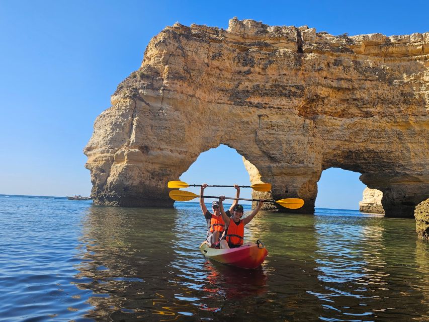 Lagoa: Benagil Cave and Marinha Beach Guided Kayaking Tour - Timing Tip: Morning vs Noon Light in the Cave