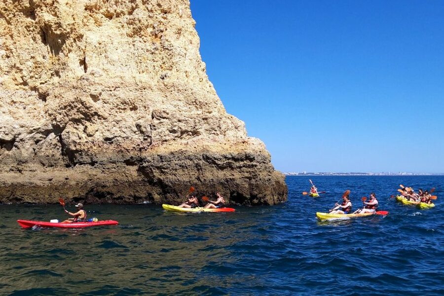 Lagos: Guided Kayak Tour - Paddling Out: The Clear-Water Stretch Toward Ponta da Piedade