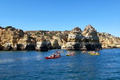 Lagos: Guided Kayak Tour - Getting Set Up at Praia de Batata (Forte de Bendeira area)