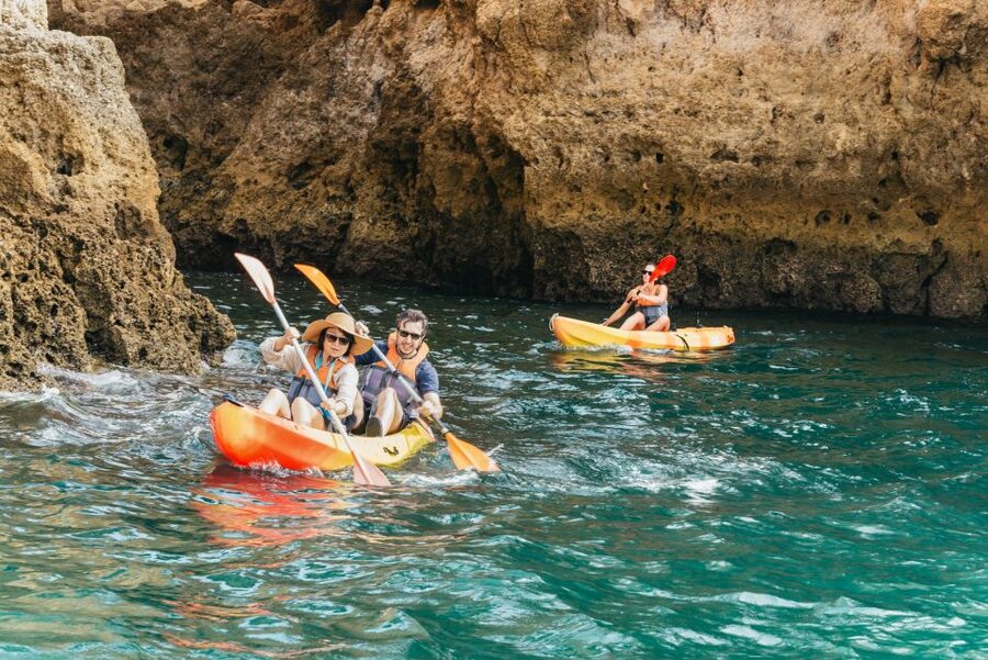 Lagos: Kayak Experience - Hidden coves and swim time: how to make the most of the water break