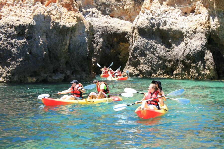 Lagos: Kayaking Tour - Ponta da Piedade caves and cliffs: how the route feels from the water
