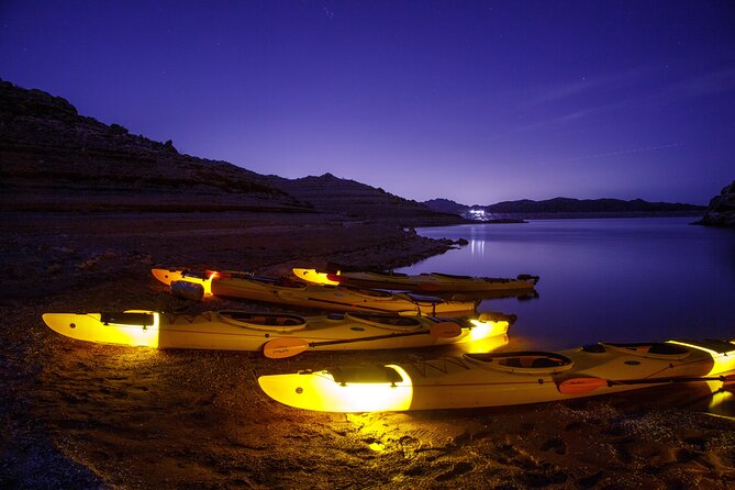 Lake Mead Sunset Kayak Tour with Dinner, Swim & Campfire - Key things to know before you go