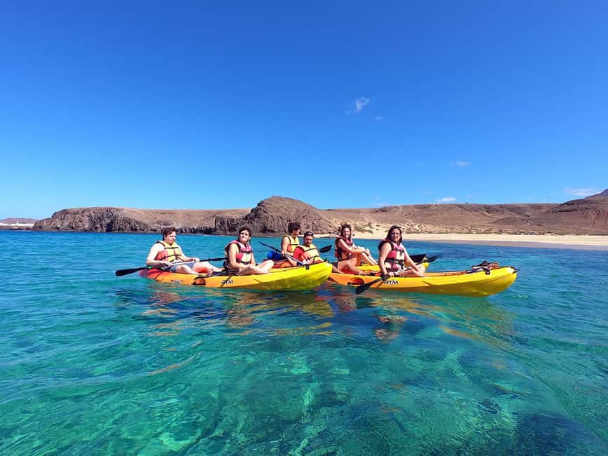 Lanzarote: Kayak and Snorkelling at Papagayo Beach - Snorkelling in Turquoise Water: What You’ll See and How to Go Easy on Yourself