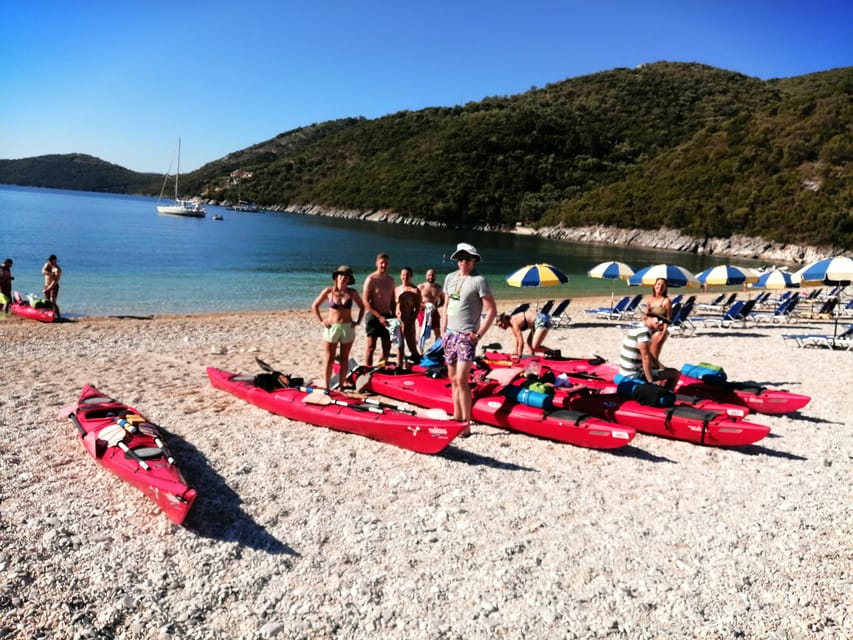 Lefkada: Blue Cave Kayak Tour with a Taste of Greece - Inside the Blue Cave: Snorkeling, Stalactites, and Fish Time