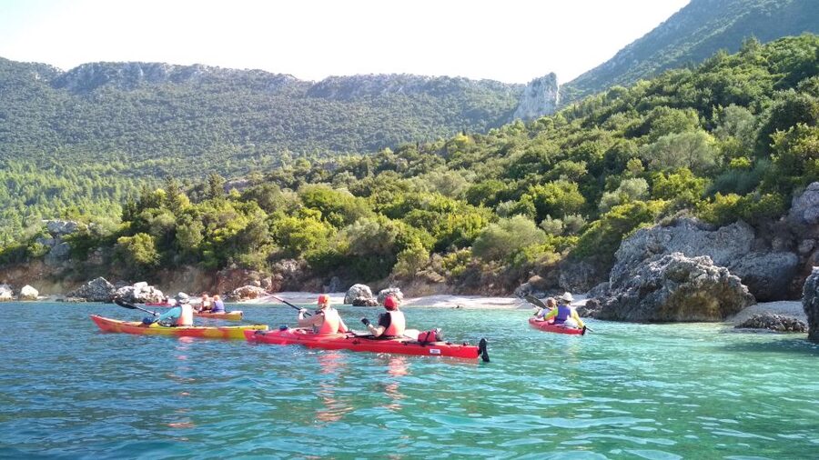 Lefkada: Full Day Sea Kayaking Tour - Meganisi and Madouri: quieter islands with stronger atmosphere