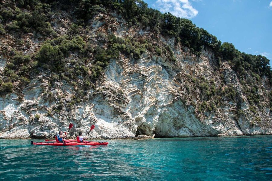 Lefkada: Full Day Sea Kayaking Tour - The Lefkada finish: lunch, swimming, and wildlife viewing time