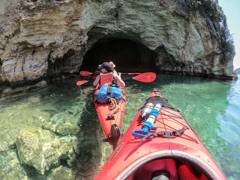 Lefkada:Nydri, Scorpios Kayak Odyssey Island Hopping - The guides make or break it: Marco, Jerry, and Melina’s kind of competence