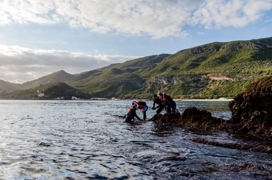 Lisbon: Arrábida Kayak and Coasteering Adventure Tour - Mountain views for photos: why the land portion matters