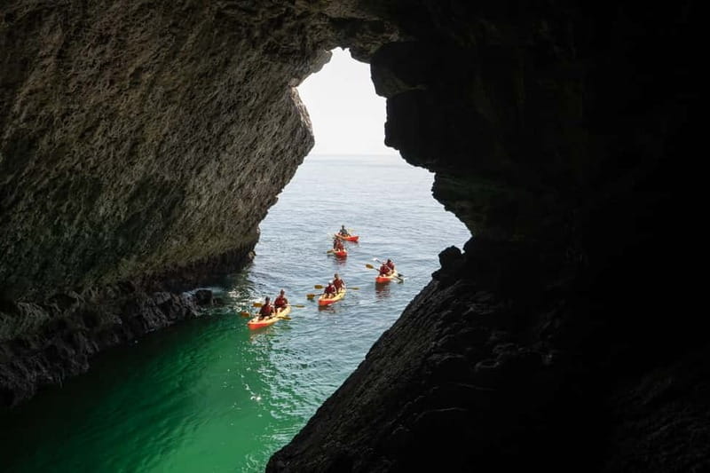 Lisbon: Arrabida Park Kayak Tour with Beach Picnic - Arrábida Natural Park by kayak: caves, cliffs, and Atlantic water