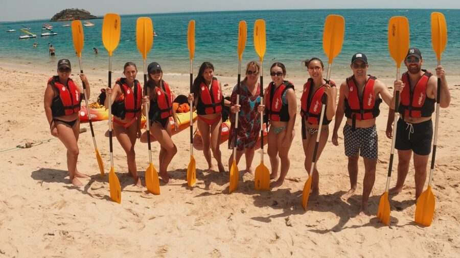 Lisbon: Kayak Snorkeling & Beach Lounge/Pick-Up Available - Beach Lounge All-In: Parasols, Sunbeds, Snacks, and a Toast-to-Summer Moment