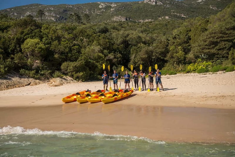 Lisbon: Kayak Tour Arrábida Natural Park, Setubal, Sesimbra - Safety on the water: why the “extra boat” matters
