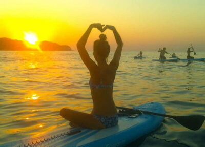 Lloret de Mar: Sunrise Paddle Board Ride with Instructor - Finding the yellow hut on Fenals Beach without stress