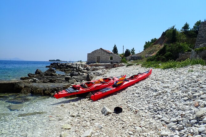Lumbarda-Sunset Kayaking Experience with picnic: Wine and Sweets - Badija monastery: 14th-century calm, plus deer wandering nearby