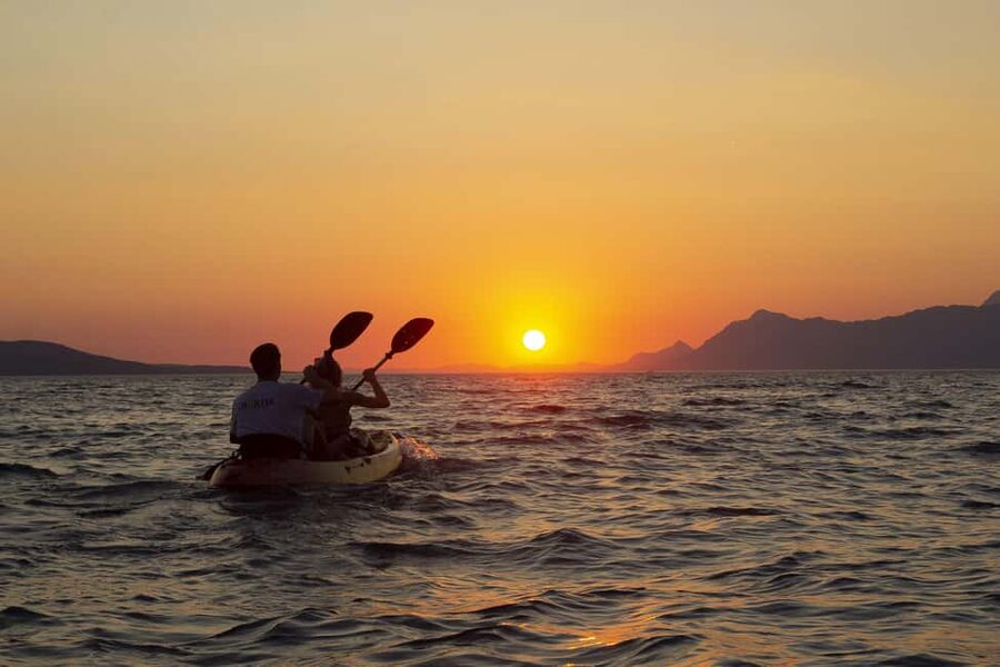 Makarska: Guided Sea Kayaking Tour with Snorkeling Stop - Kayaking Makarska from the water: the view is the whole point