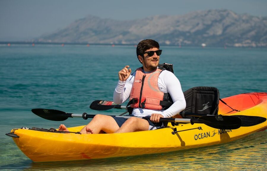 Makarska: Guided Sea Kayaking Tour with Snorkeling Stop - Logistics: meeting point, no pickup, and the kayak setup
