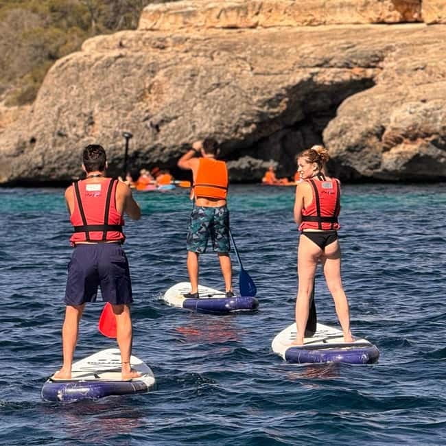 Mallorca: Kayak and Paddle Surf excursion through crystal clear water caves - Cala Mondragó stops: photos, swimming breaks, and seeing marine life up close