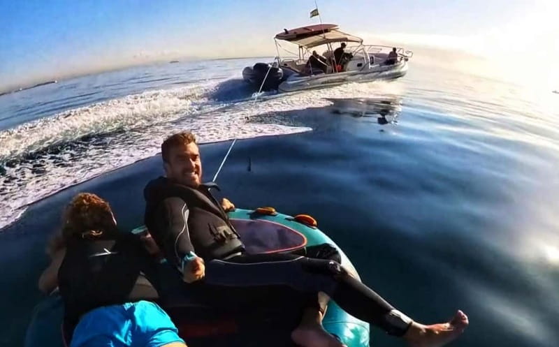 Mallorca: Private Watersports Boat. LUNCH Drinks SUP, Tubing - Key highlights worth knowing
